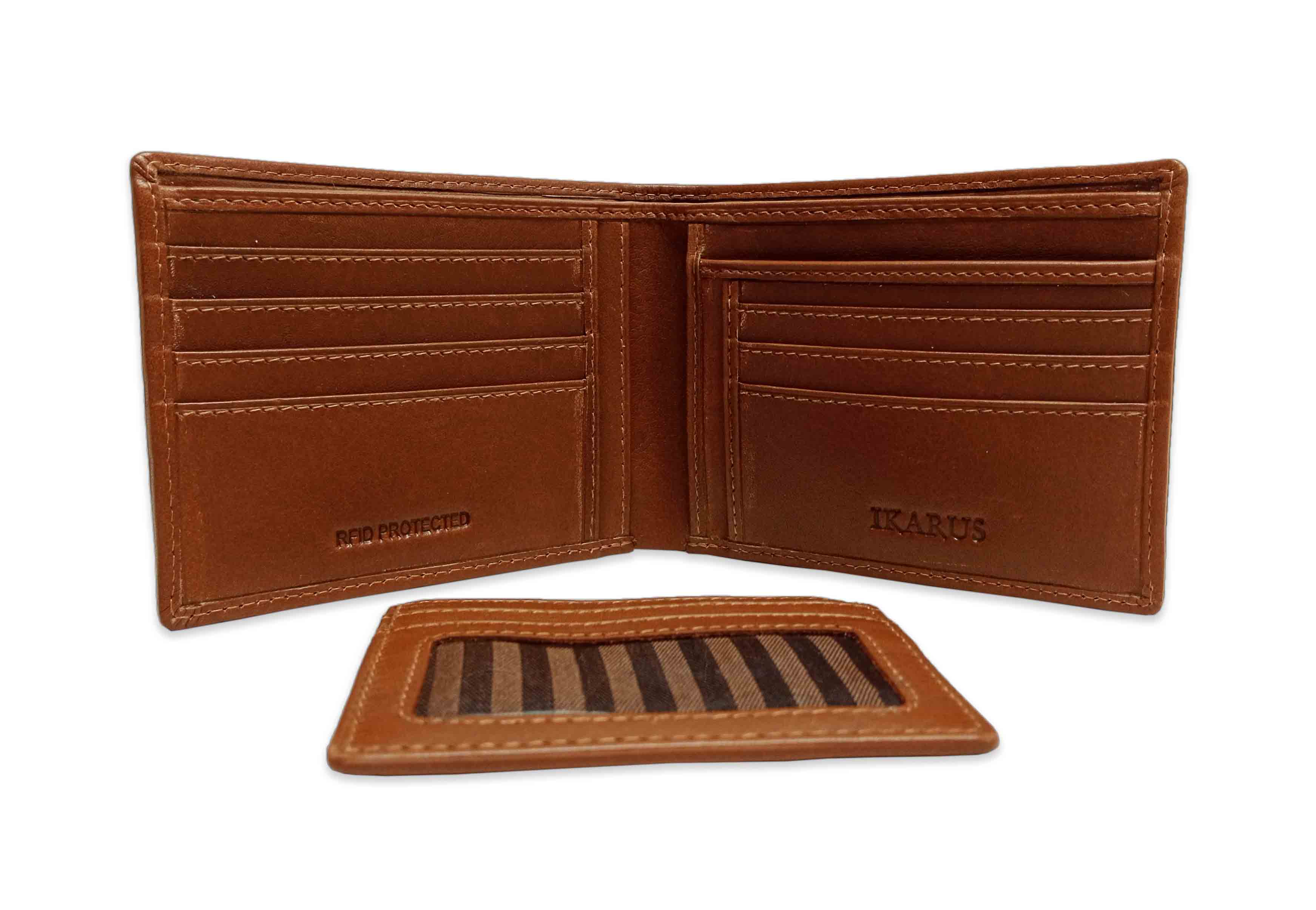 IKARUS MULHACEN Full Grain Genuine Leather Wallet for Men (7063)
